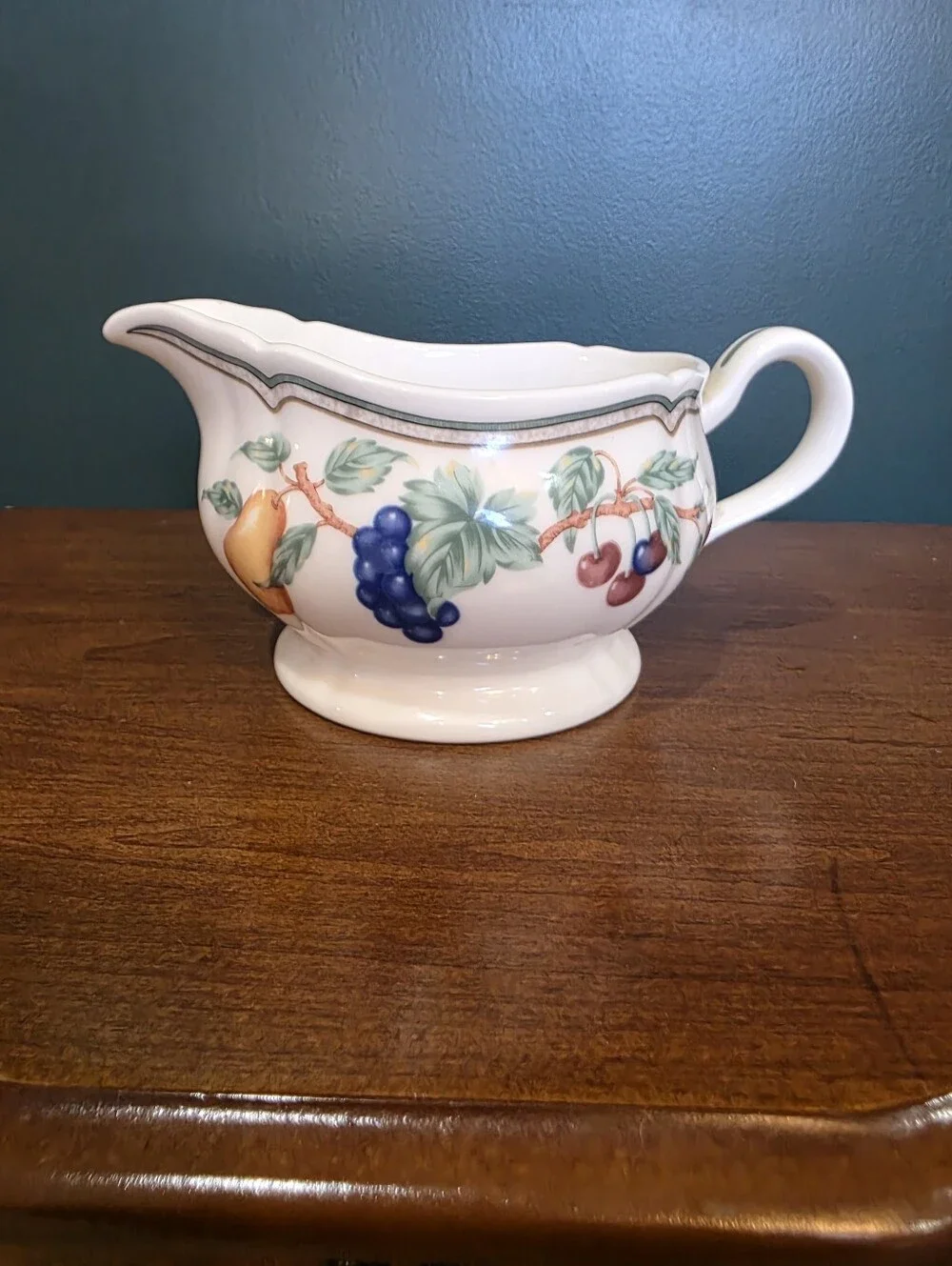 Noritake Homecraft Orchard Estate 9236 Gravy Boat Fruit Vintage